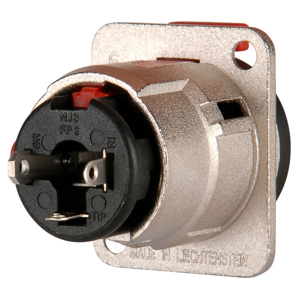 Main product image for Neutrik NJ3FP6C 1/4" Locking Chassis Jack Nickel 092-044